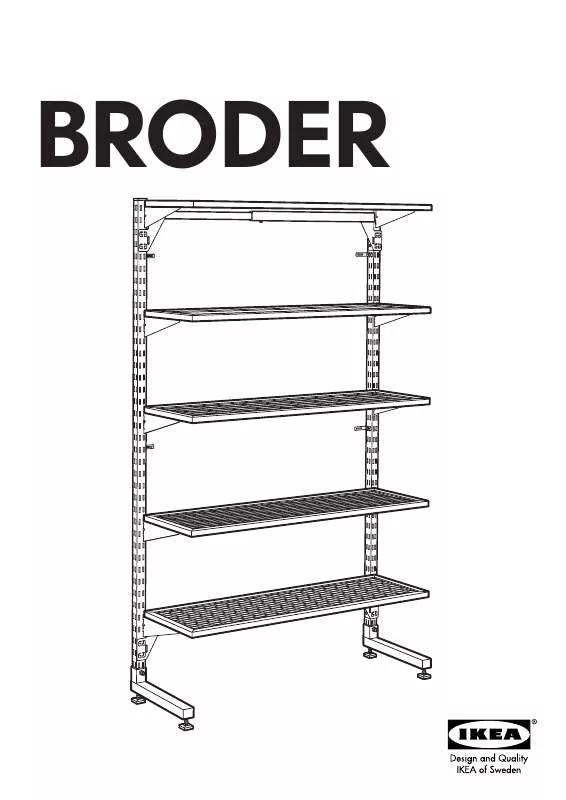 Mode d'emploi IKEA BRODER LEFT-FOOT/BRACE 25 ¼