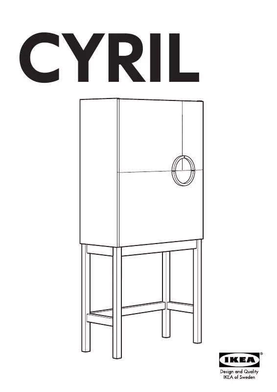 Mode d'emploi IKEA CYRIL COMPUTER CABINET