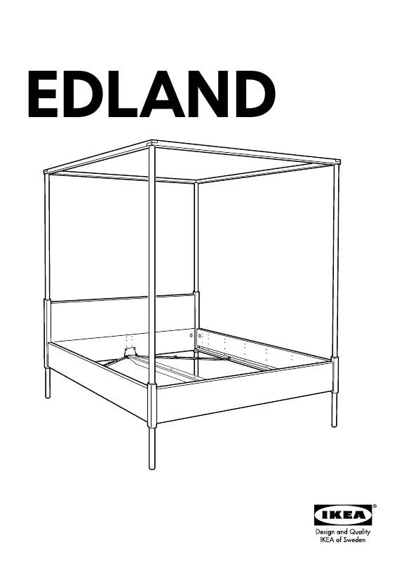 Mode d'emploi IKEA EDLAND 4 POSTER BED FULL DOUBLE