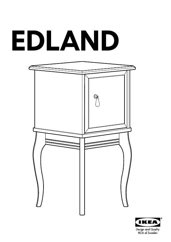 Mode d'emploi IKEA EDLAND BEDSIDE TABLE