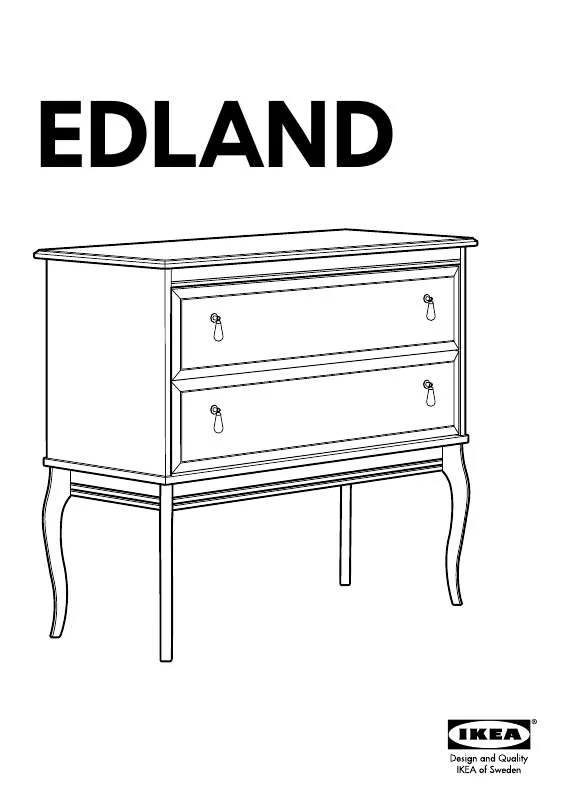 Mode d'emploi IKEA EDLAND CHEST W/ 2DRAWERS
