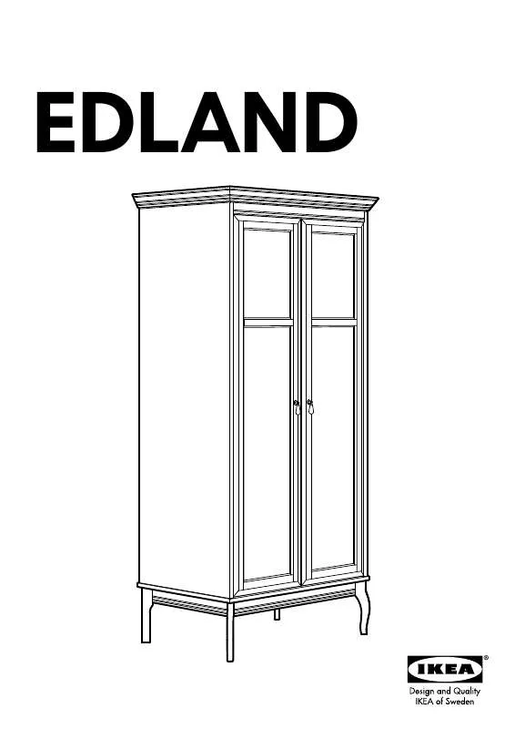 Mode d'emploi IKEA EDLAND WARDROBE W/ 2 DOORS