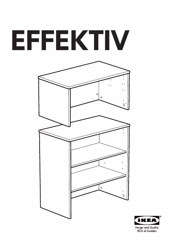 Mode d'emploi IKEA EFFEKTIV ADD-ON UNIT HIGH 33 1/2