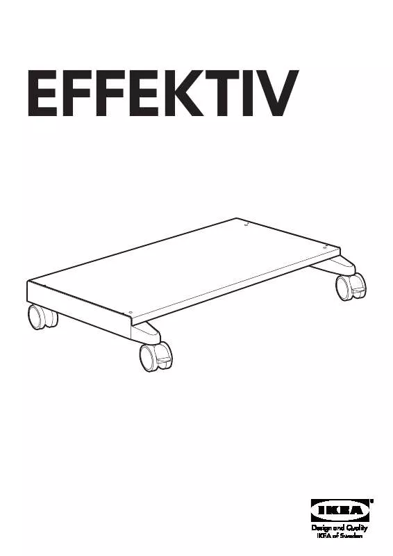 Mode d'emploi IKEA EFFEKTIV BASE/CASTERS 33 1/2