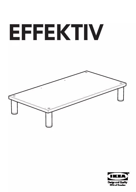 Mode d'emploi IKEA EFFEKTIV BASE/LEGS 33 1/2