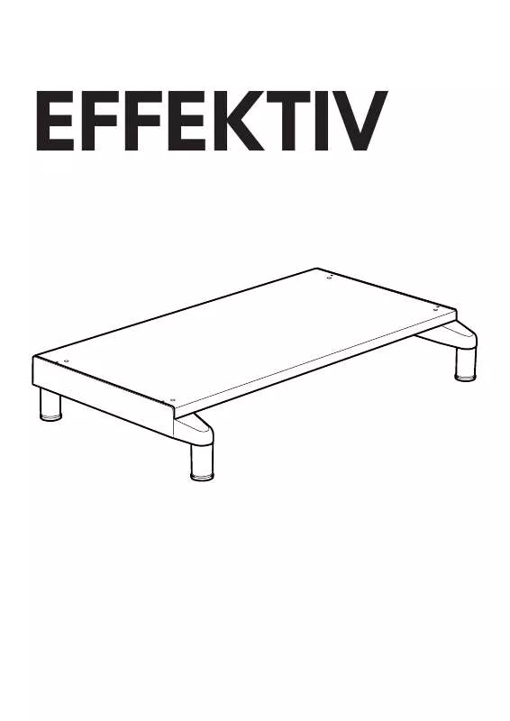 Mode d'emploi IKEA EFFEKTIV BASE/SUPPORT LEGS 33 1/2