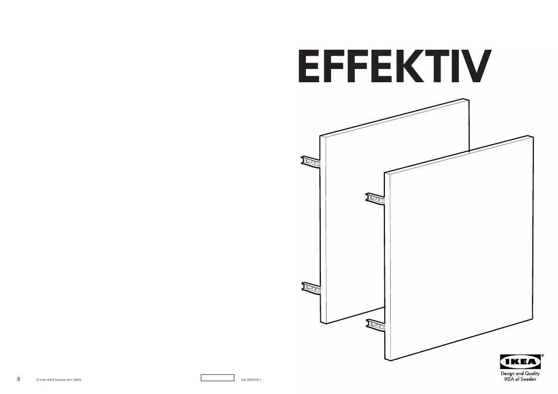 Mode d'emploi IKEA EFFEKTIV DOOR-LOW 16X15 2PK