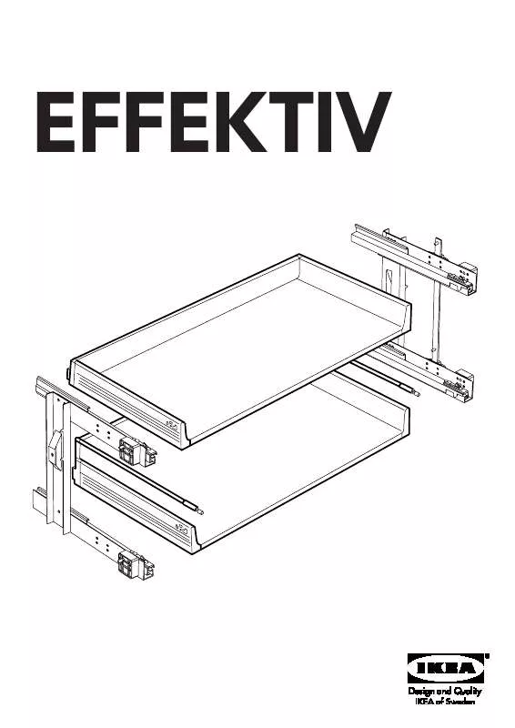 Mode d'emploi IKEA EFFEKTIV DRAWER WITHOUT FRONT SET/2 33 1/2
