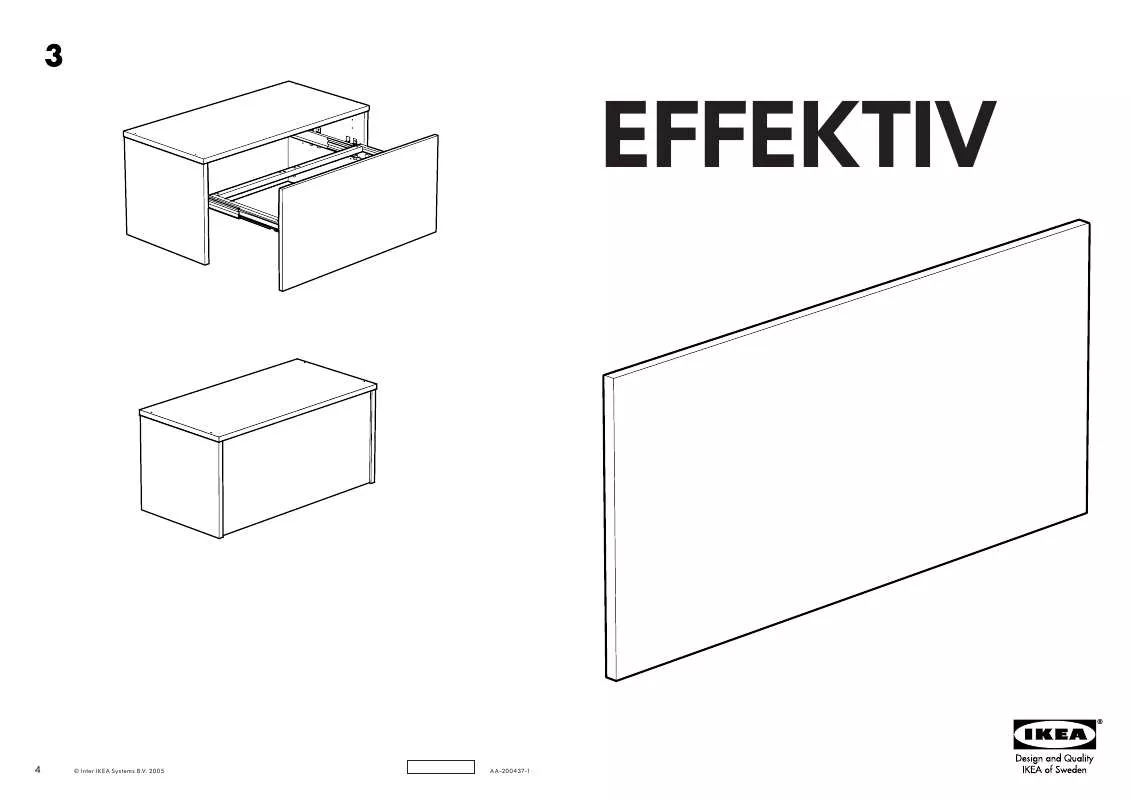 Mode d'emploi IKEA EFFEKTIV FILE FRAME FRONT 33 1/2