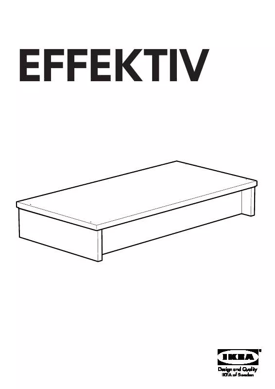 Mode d'emploi IKEA EFFEKTIV PLINTH 33 1/2