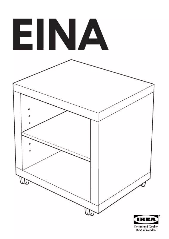 Mode d'emploi IKEA EINA BEDSIDE TABLE