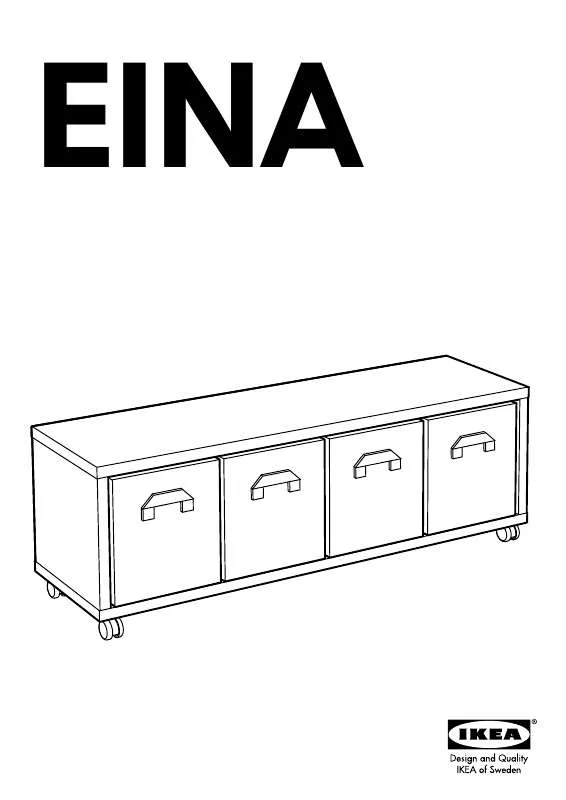 Mode d'emploi IKEA EINA STORAGE UNIT