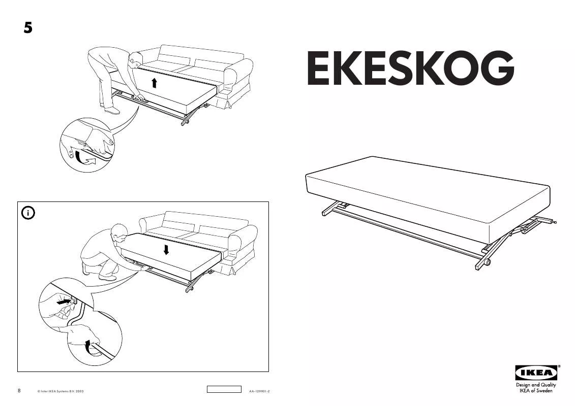 Mode d'emploi IKEA EKESKOG BED MECHANISM