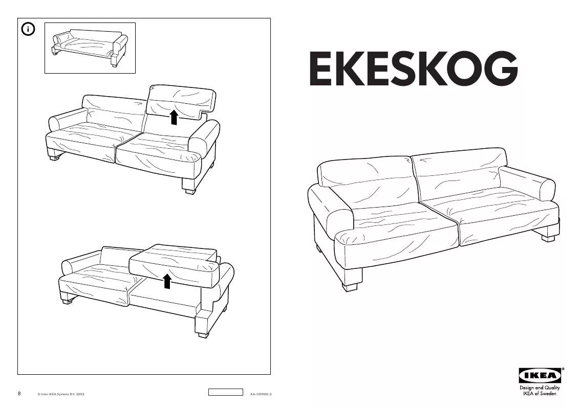 Mode d'emploi IKEA EKESKOG SOFA BED FRAME