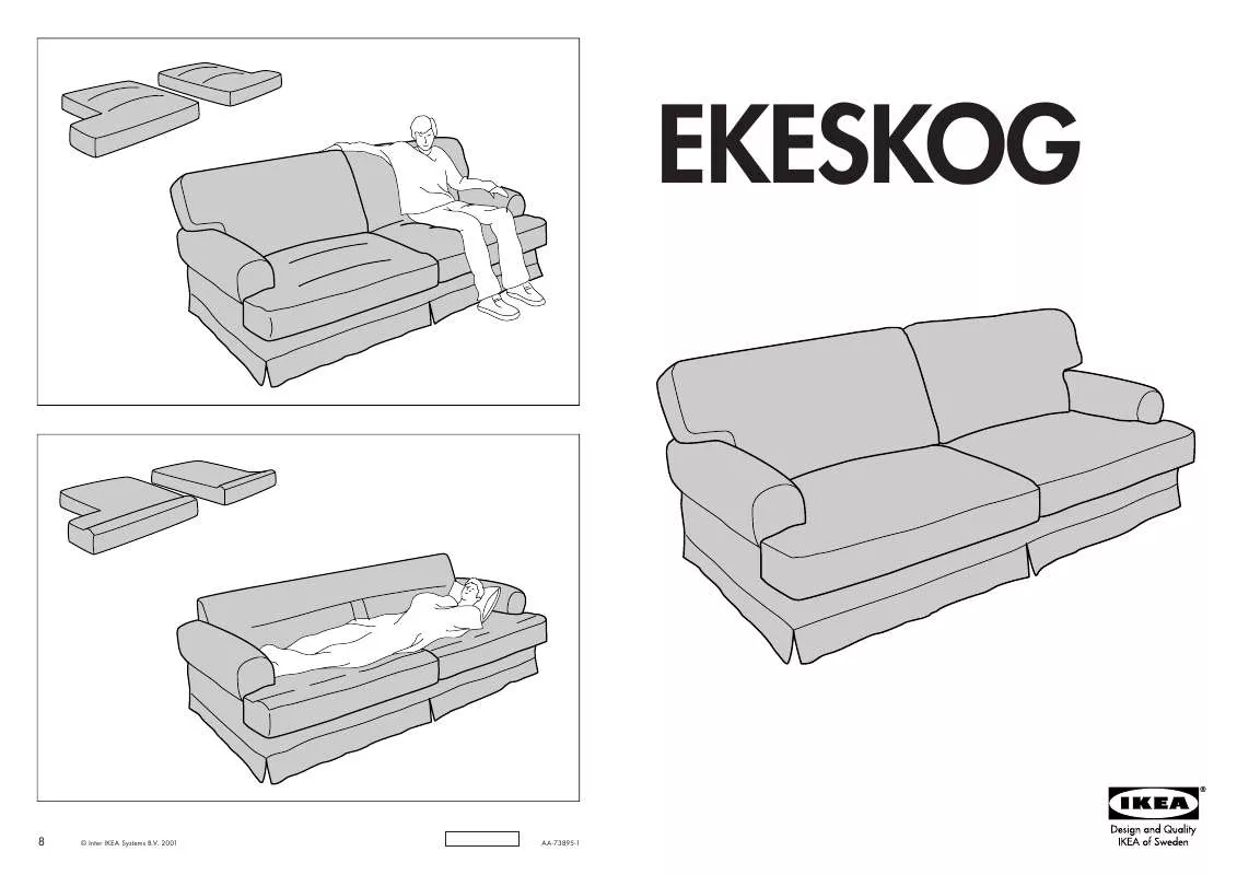 Mode d'emploi IKEA EKESKOG SOFA COVER