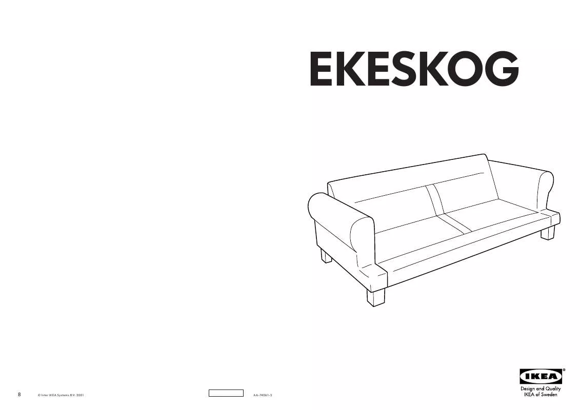 Mode d'emploi IKEA EKESKOG SOFA FRAME