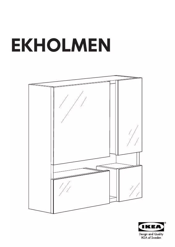 Mode d'emploi IKEA EKHOLMEN MIRROR CABINET