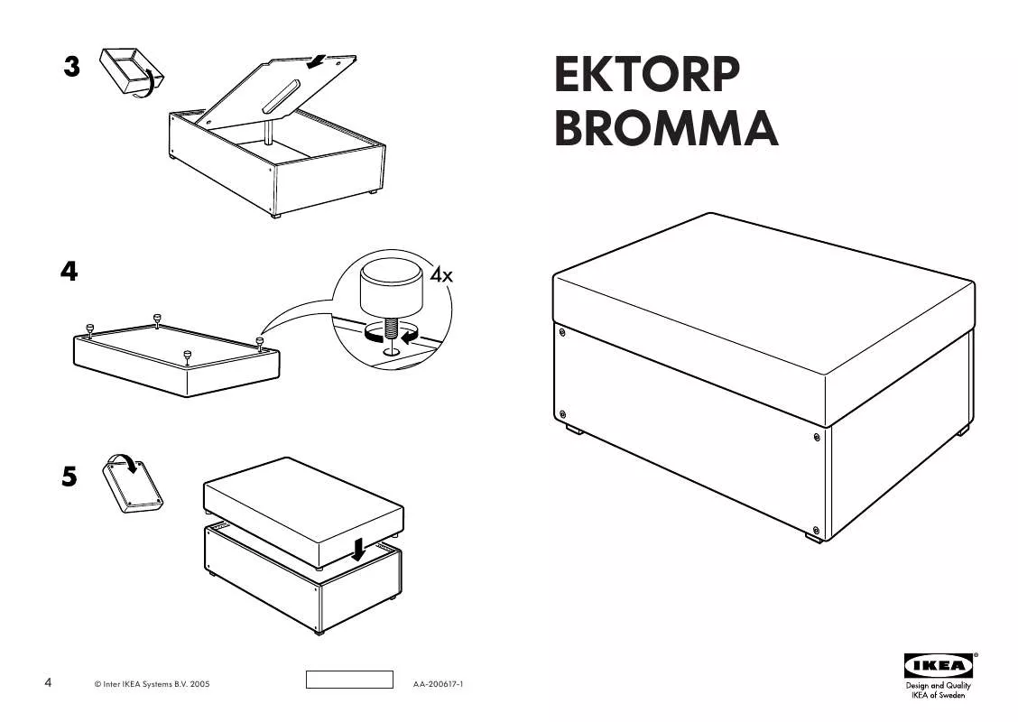 Mode d'emploi IKEA EKTORP BROMMA FOOTSTOOL FRAME