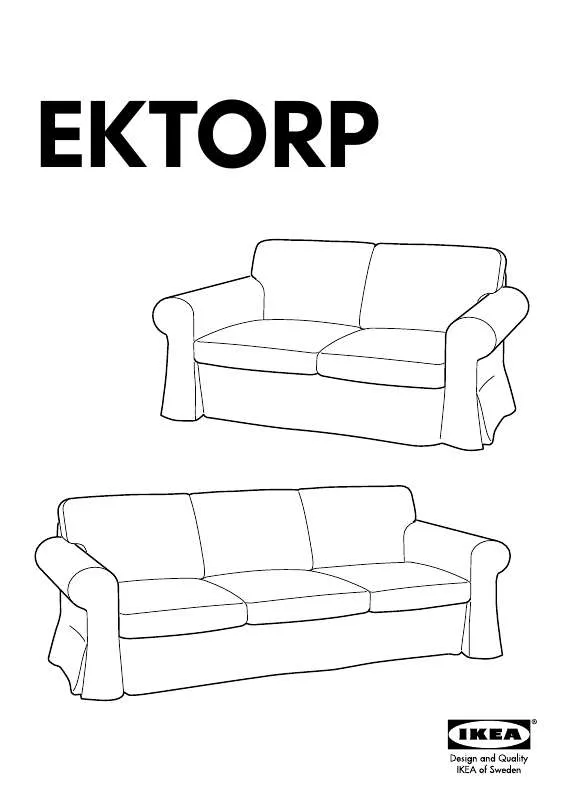 Mode d'emploi IKEA EKTORP LOVESEAT FRAME (NEW)