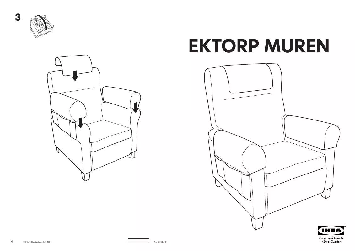 Mode d'emploi IKEA EKTORP MUREN RECLINER