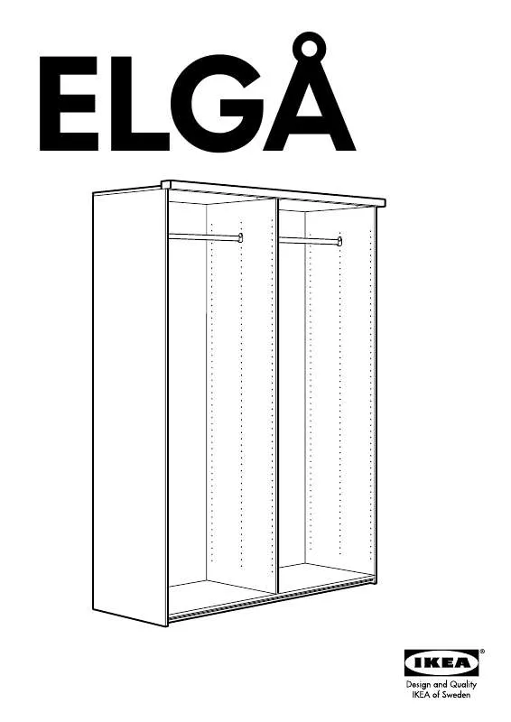 Mode d'emploi IKEA ELGÅ WARDROBE FRAME 57X23X80