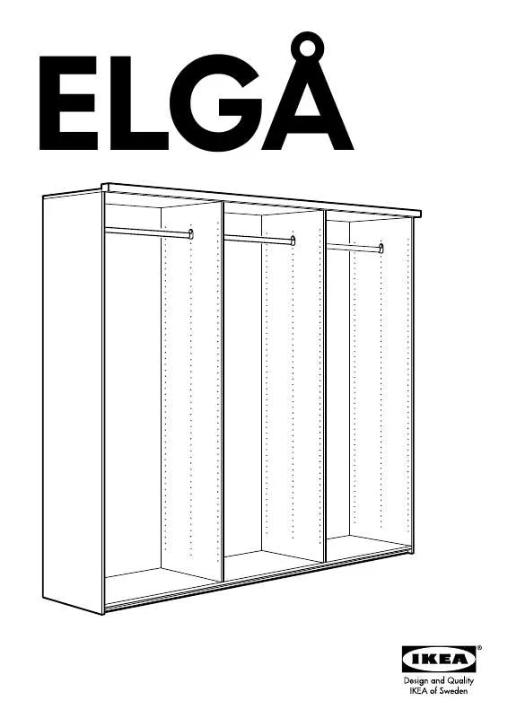 Mode d'emploi IKEA ELGÅ WARDROBE FRAME 85X23X80