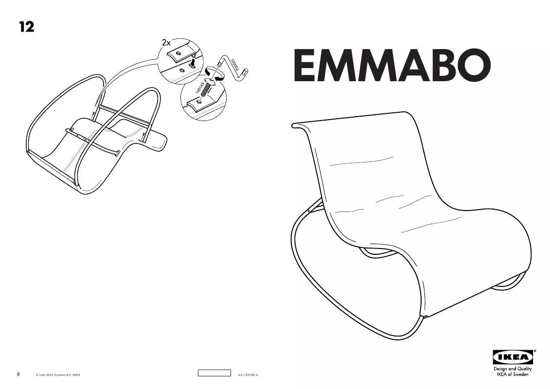 Mode d'emploi IKEA EMMABO ROCKING CHAIR