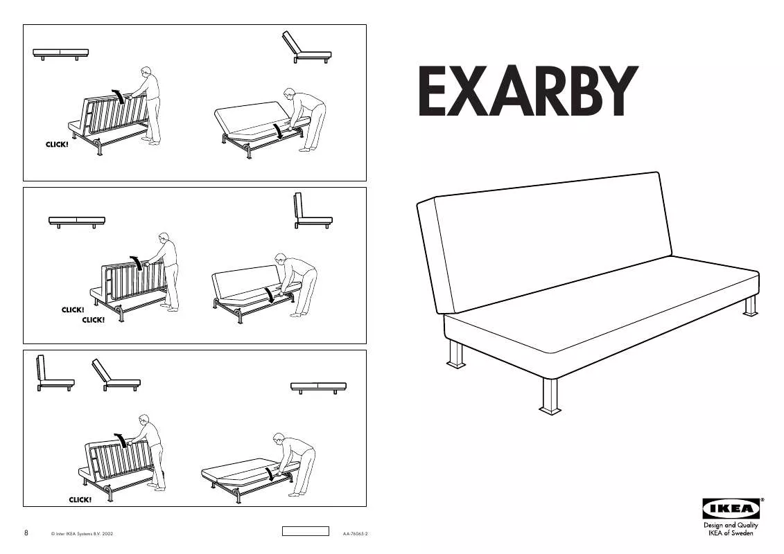 Mode d'emploi IKEA EXARBY SOFA BED FRAME