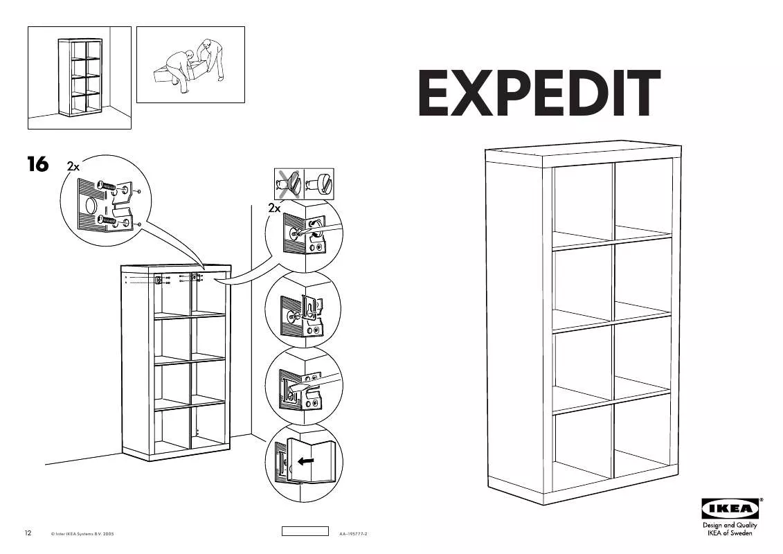 Mode d'emploi IKEA EXPEDIT BOOKCASE 58 5/8X31 1/8