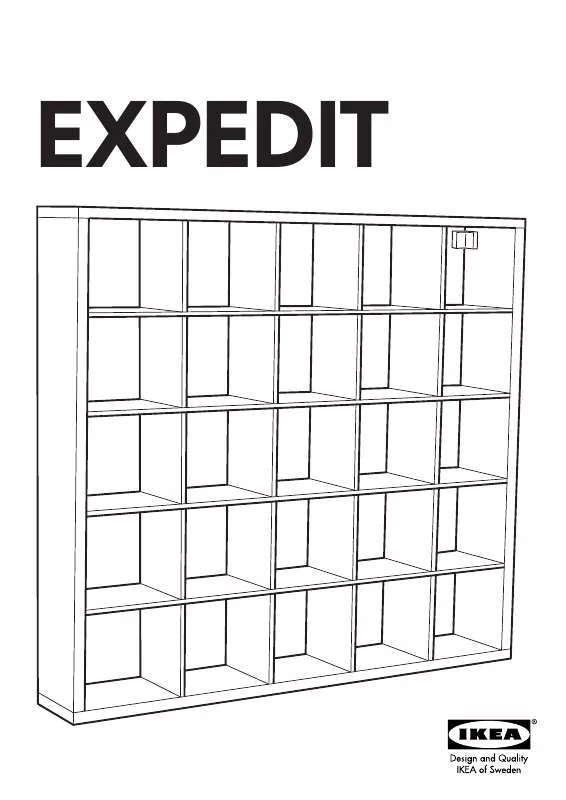 Mode d'emploi IKEA EXPEDIT BOOKCASE 72 7/8X72 7/8