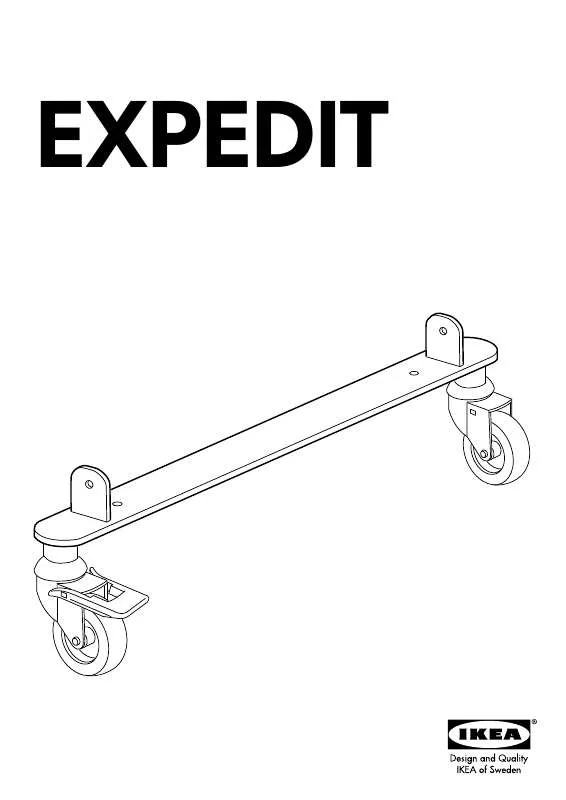 Mode d'emploi IKEA EXPEDIT CASTORS