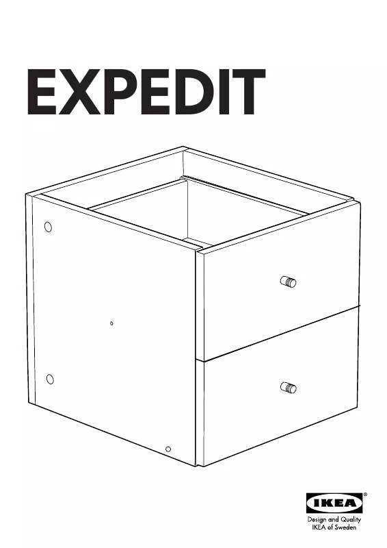 Mode d'emploi IKEA EXPEDIT INSERT/2DRAWER 13X13