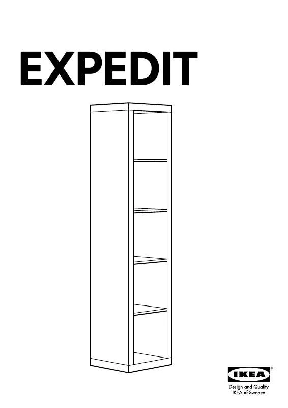 Mode d'emploi IKEA EXPEDIT SHELF UNIT 17X73