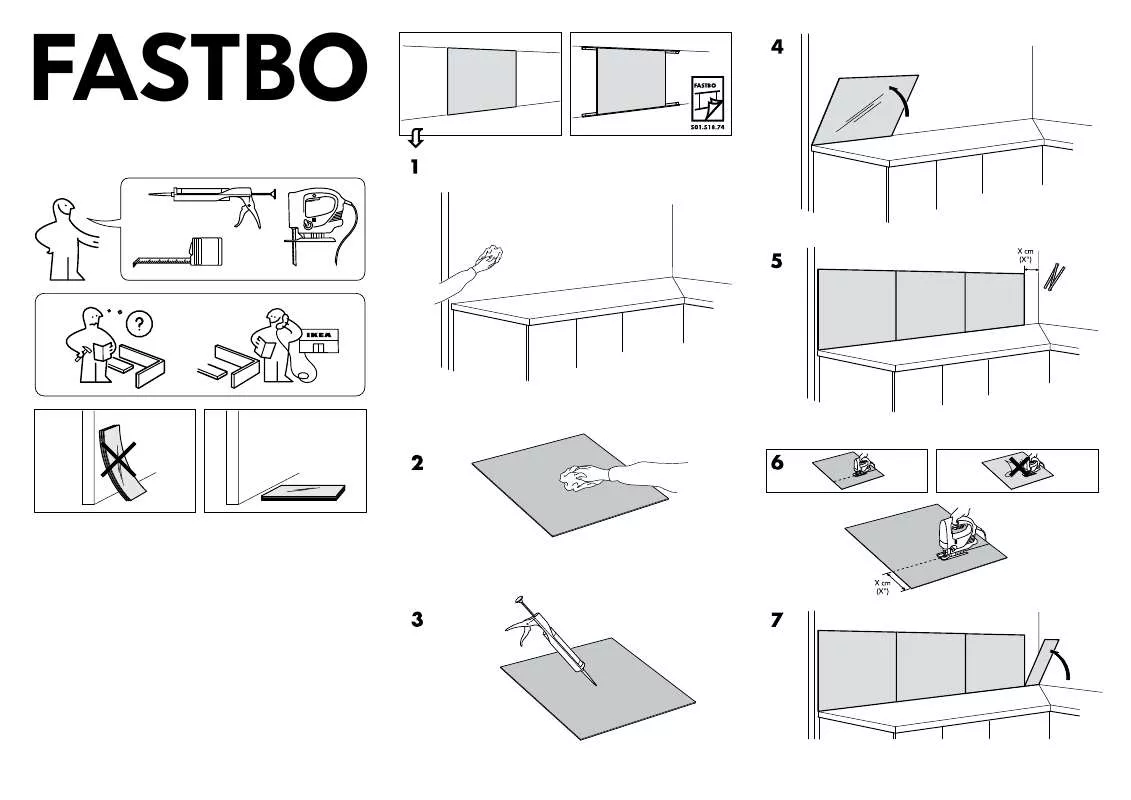 Mode d'emploi IKEA FASTBO WALL PANEL 24X17