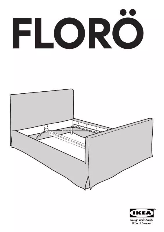Mode d'emploi IKEA FLORO BED FRAME FULL, QUEEN & KING