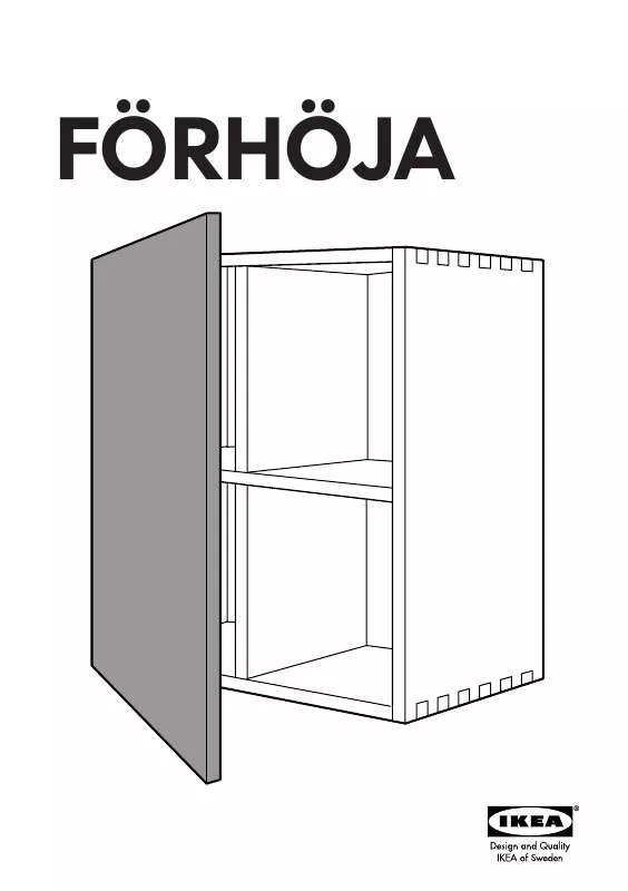 Mode d'emploi IKEA FÖRHÖJA WALL CABINET/WRITING BOARD