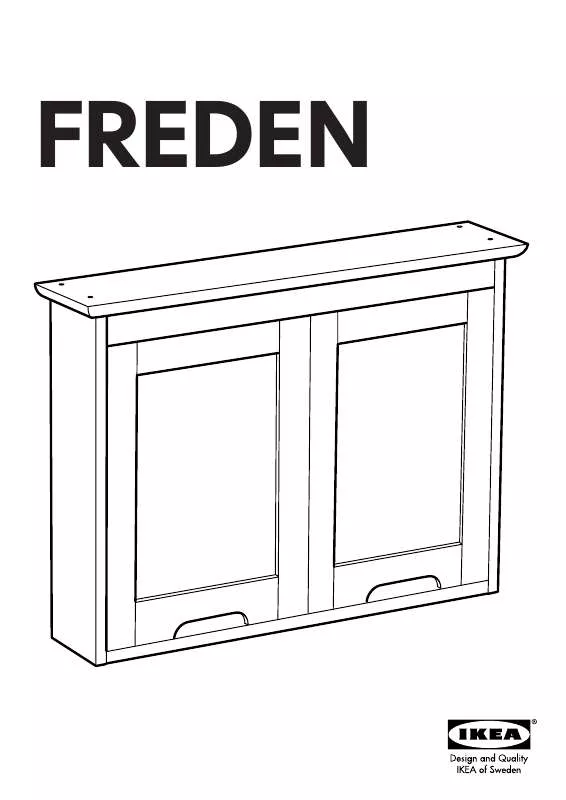 Mode d'emploi IKEA FREDEN MIRROR CABINET