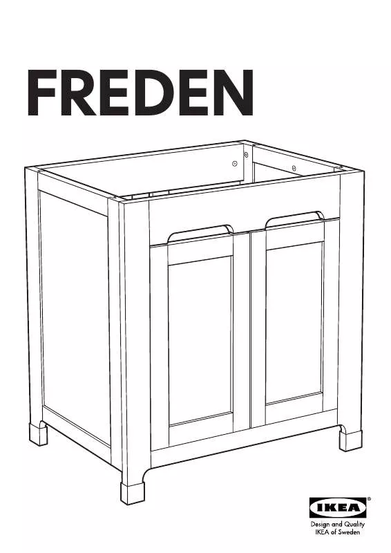 Mode d'emploi IKEA FREDEN SINK CABINET