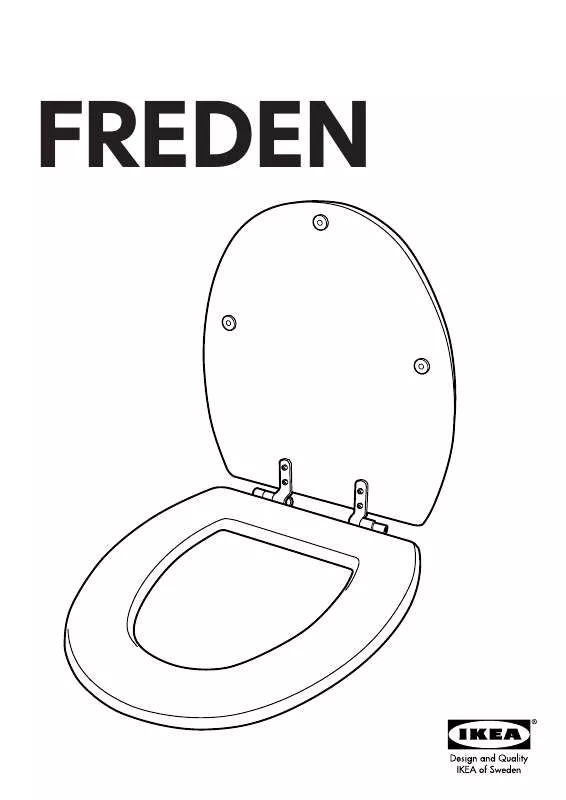 Mode d'emploi IKEA FREDEN TOILET SEAT