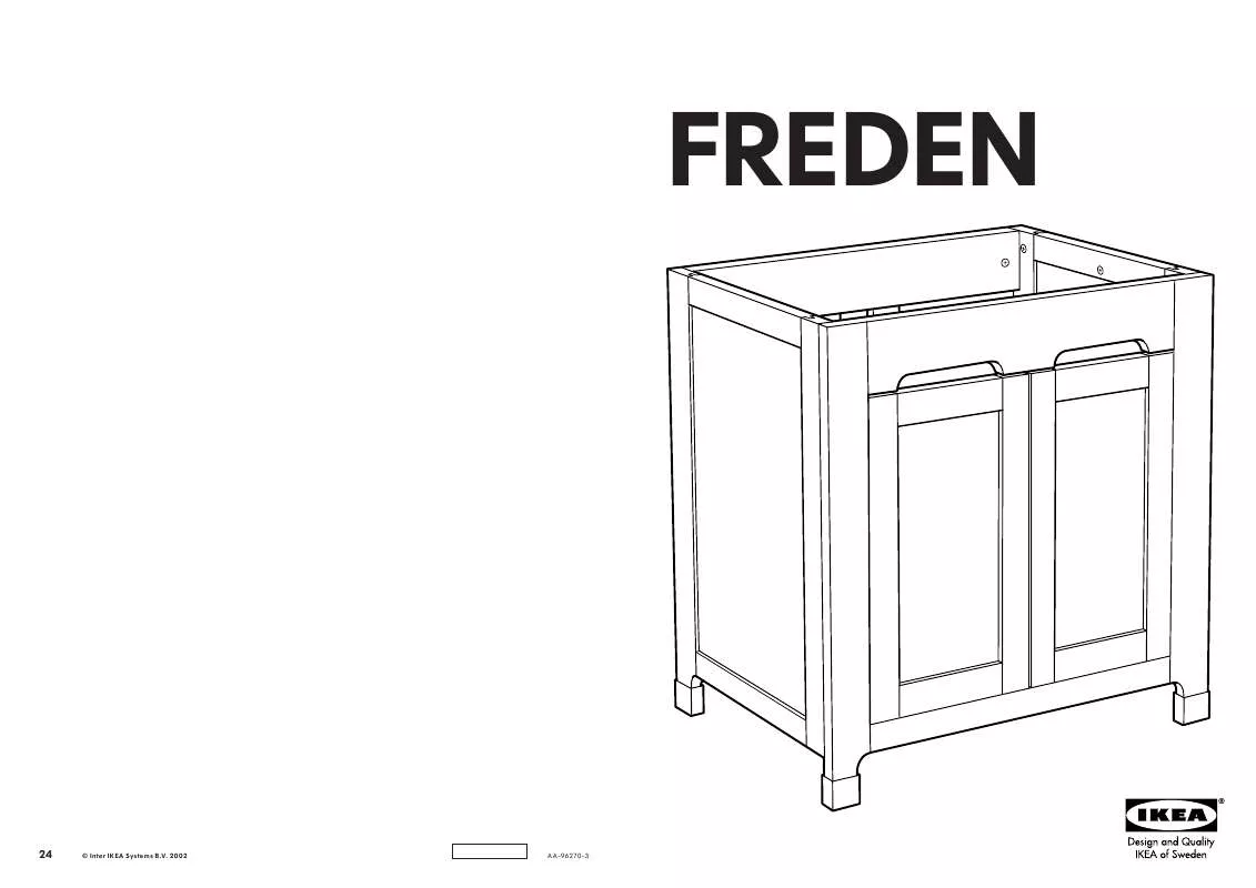 Mode d'emploi IKEA FREDEN WASH-STAND 32X32