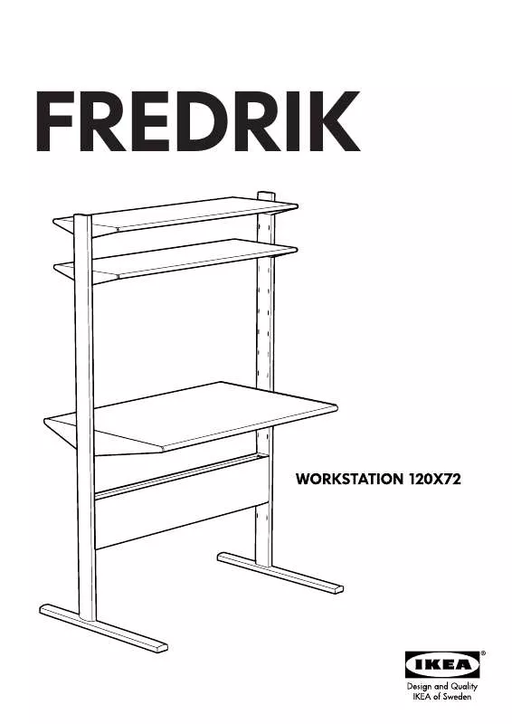 Mode d'emploi IKEA FREDRIK COMPUTER WORKSTATION 50X28