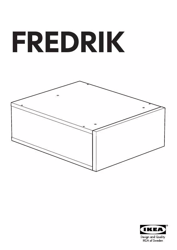 Mode d'emploi IKEA FREDRIK DRAWER SILVER