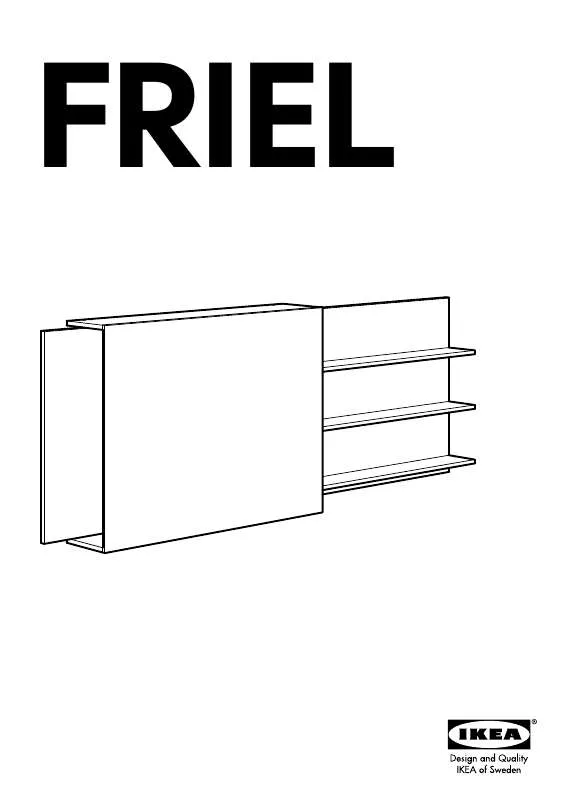 Mode d'emploi IKEA FRIEL TV PANEL W/ SLIDING DOOR