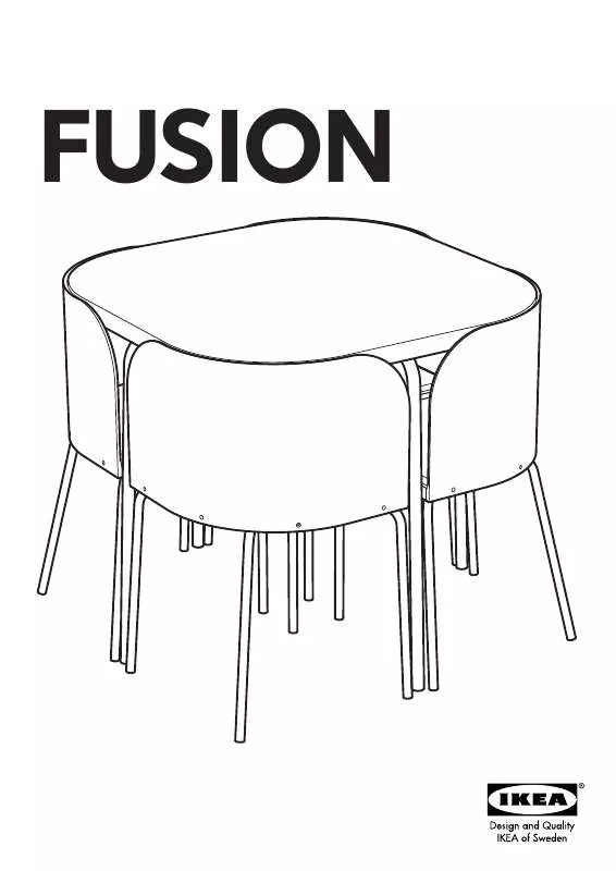 Mode d'emploi IKEA FUSION TABLEL/4 CHAIRS