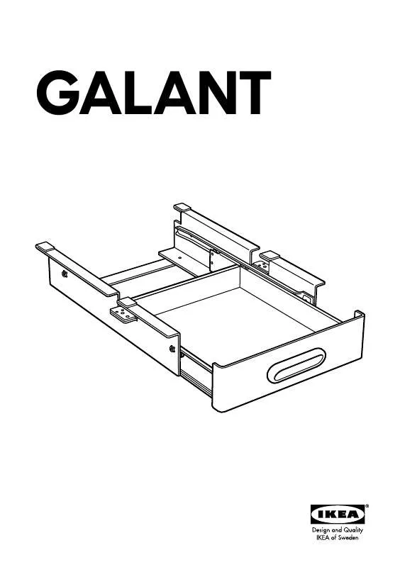 Mode d'emploi IKEA GALANT DRAWER