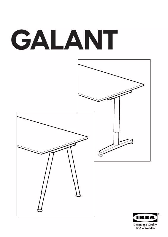 Mode d'emploi IKEA GALANT FRAME FOR 1/2 ROUND TABLE TOP