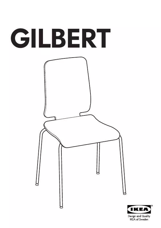 Mode d'emploi IKEA GILBERT CHAIR
