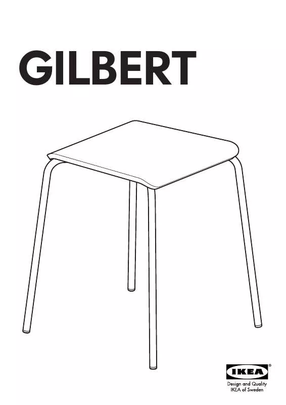 Mode d'emploi IKEA GILBERT STOOL