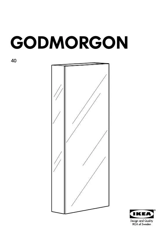Mode d'emploi IKEA GODMORGEN MIRROR CABINET 15X37