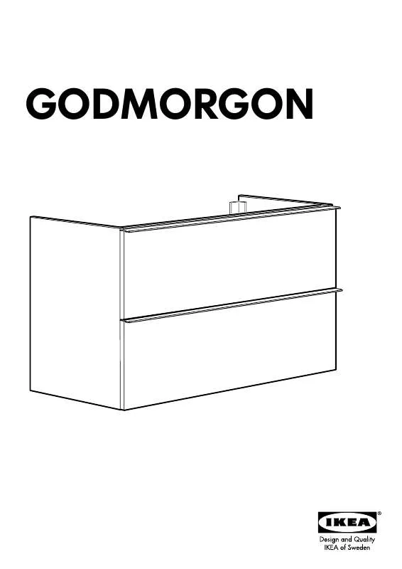 Mode d'emploi IKEA GODMORGEN SINK CABINET W/ 2DRAWERS 39X18X22